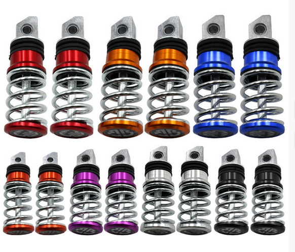 摩托车改装配件铝合金改装后脚踏弹簧脚踏助力车脚踏小龟王后脚蹬