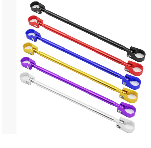 摩托车热改装配件街车车把电动车通用平衡杆拉力杆加强杆加固横杆